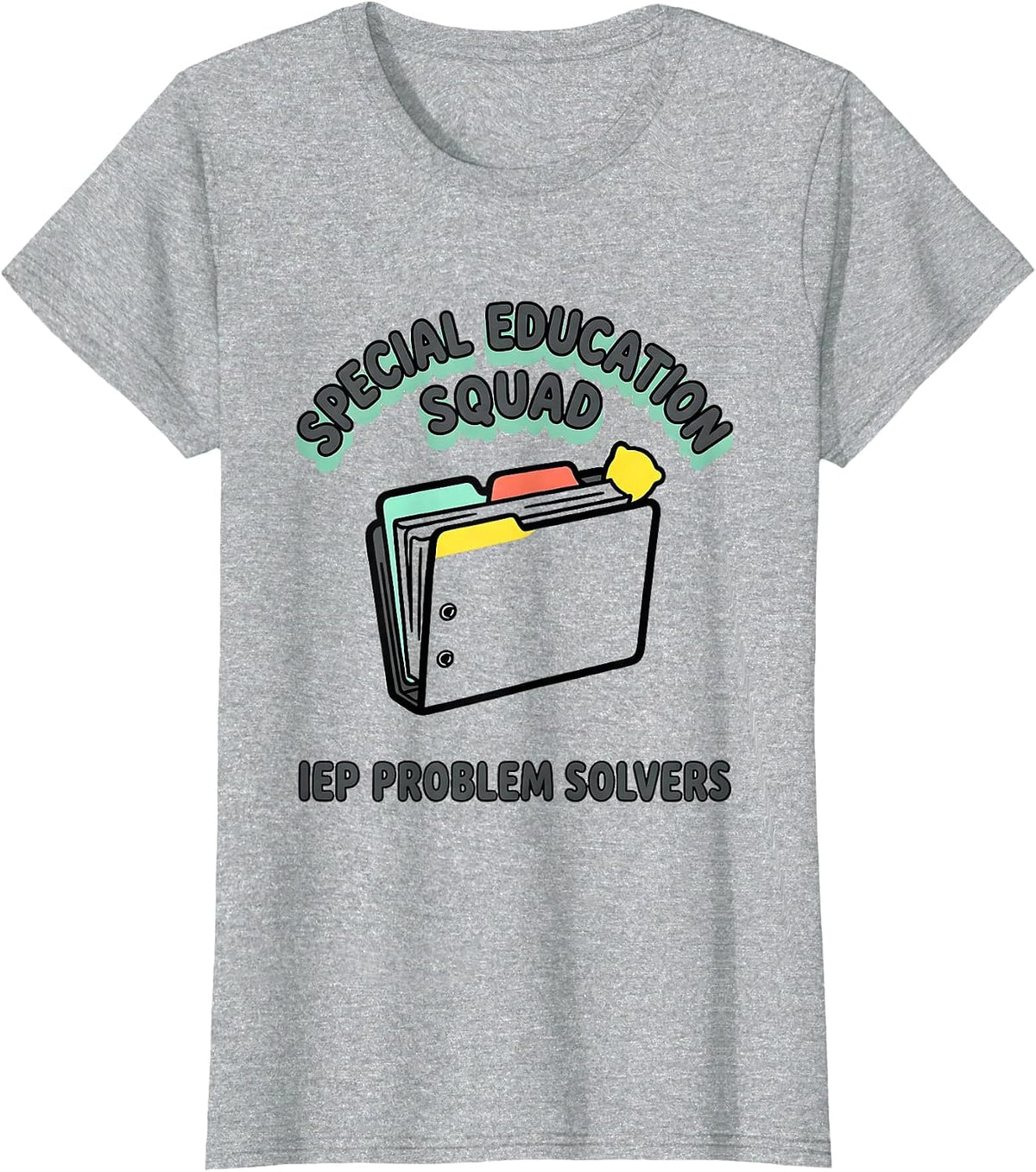 Special Education Squad IEP Problem Solvers Teacher T-Shirt - Heather Grey