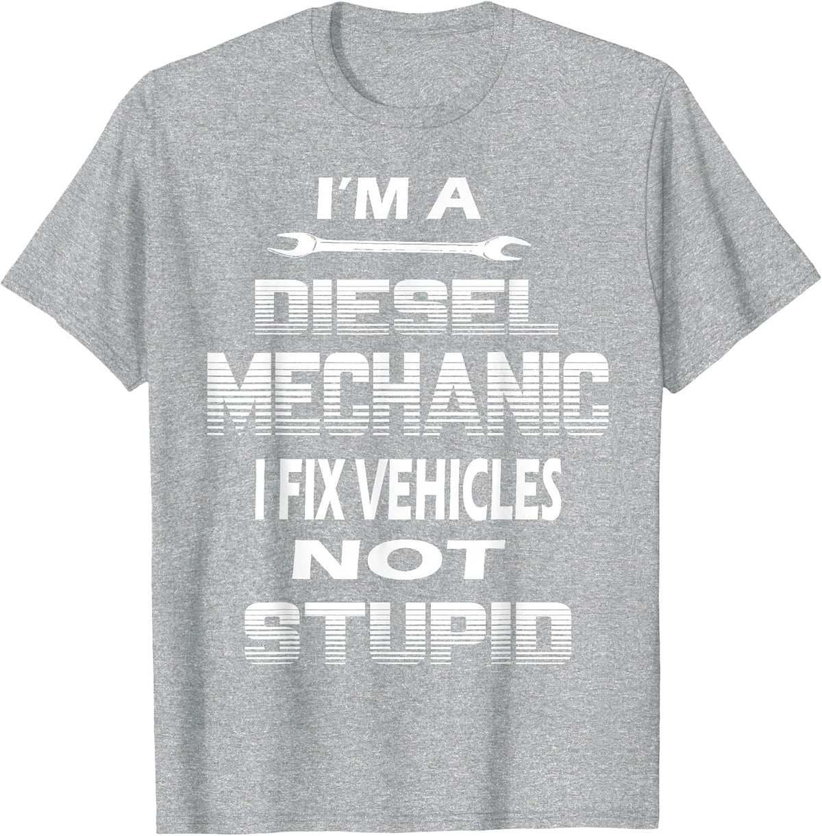 Diesel Mechanics Uniform T Shirt Diesel Tech Shirt T-Shirt - Heather Grey