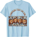 Men's Pumpkins That Can Sing Halloween Choir Design T-Shirt - Baby Blue