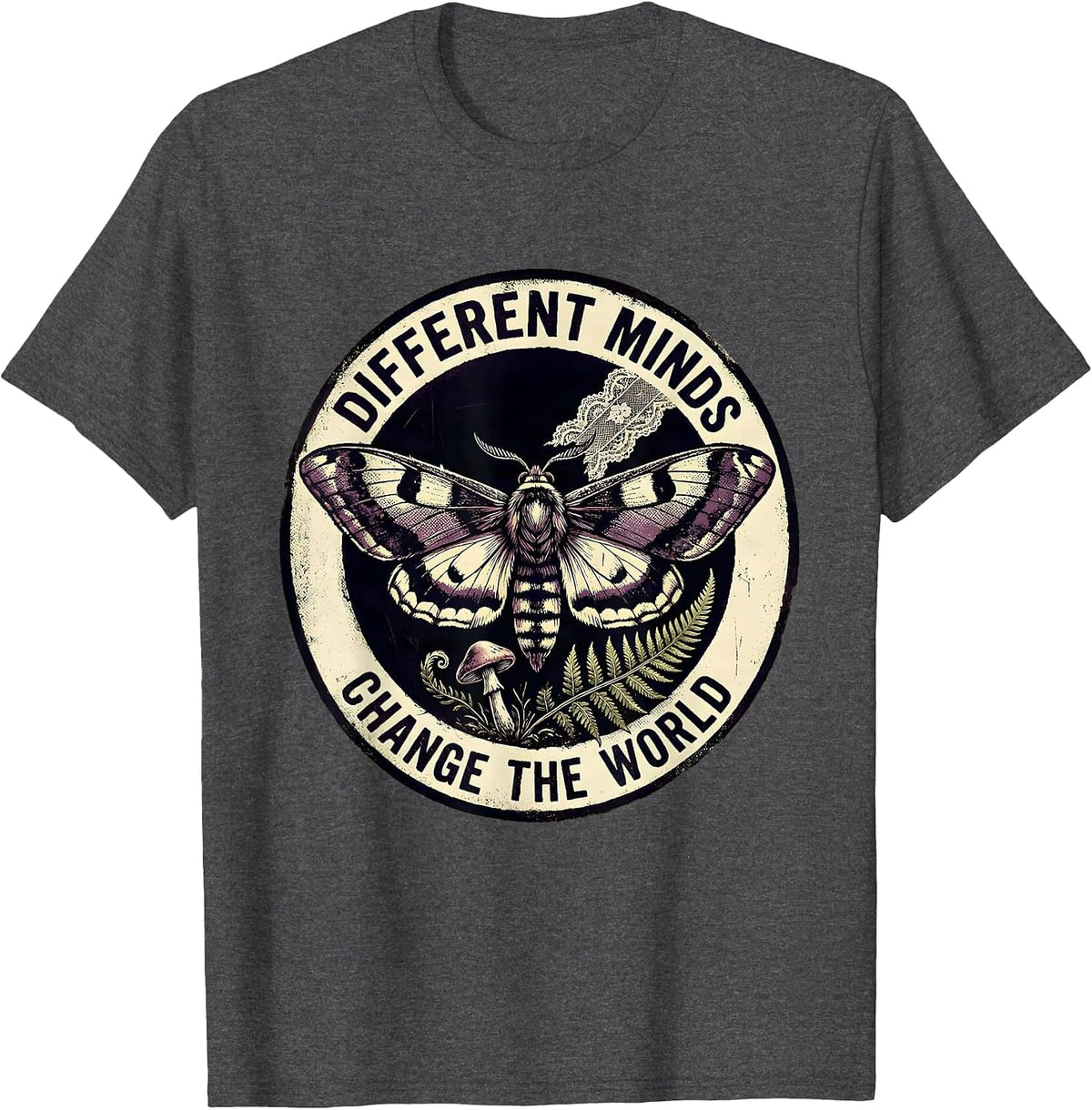 Different Minds Change The World Special Ed Teacher T-Shirt - Dark Heather Grey