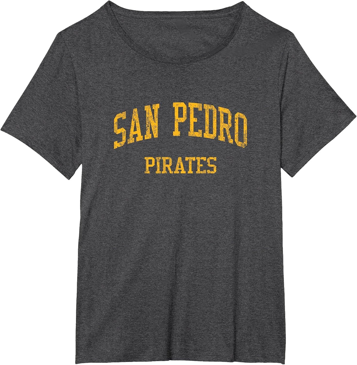 San Pedro High School HS San Pedro CA Vintage Sports T-Shirt - Dark Heather Grey