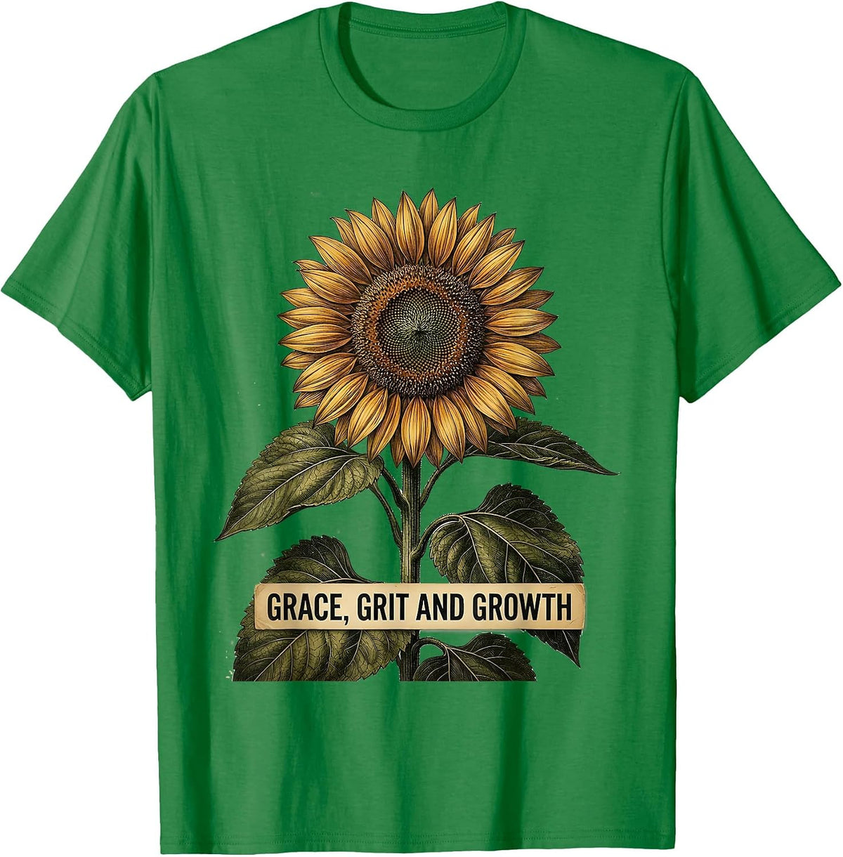 Men's Grace Grit and Growth Special Education Teacher T-Shirt - Kelly Green
