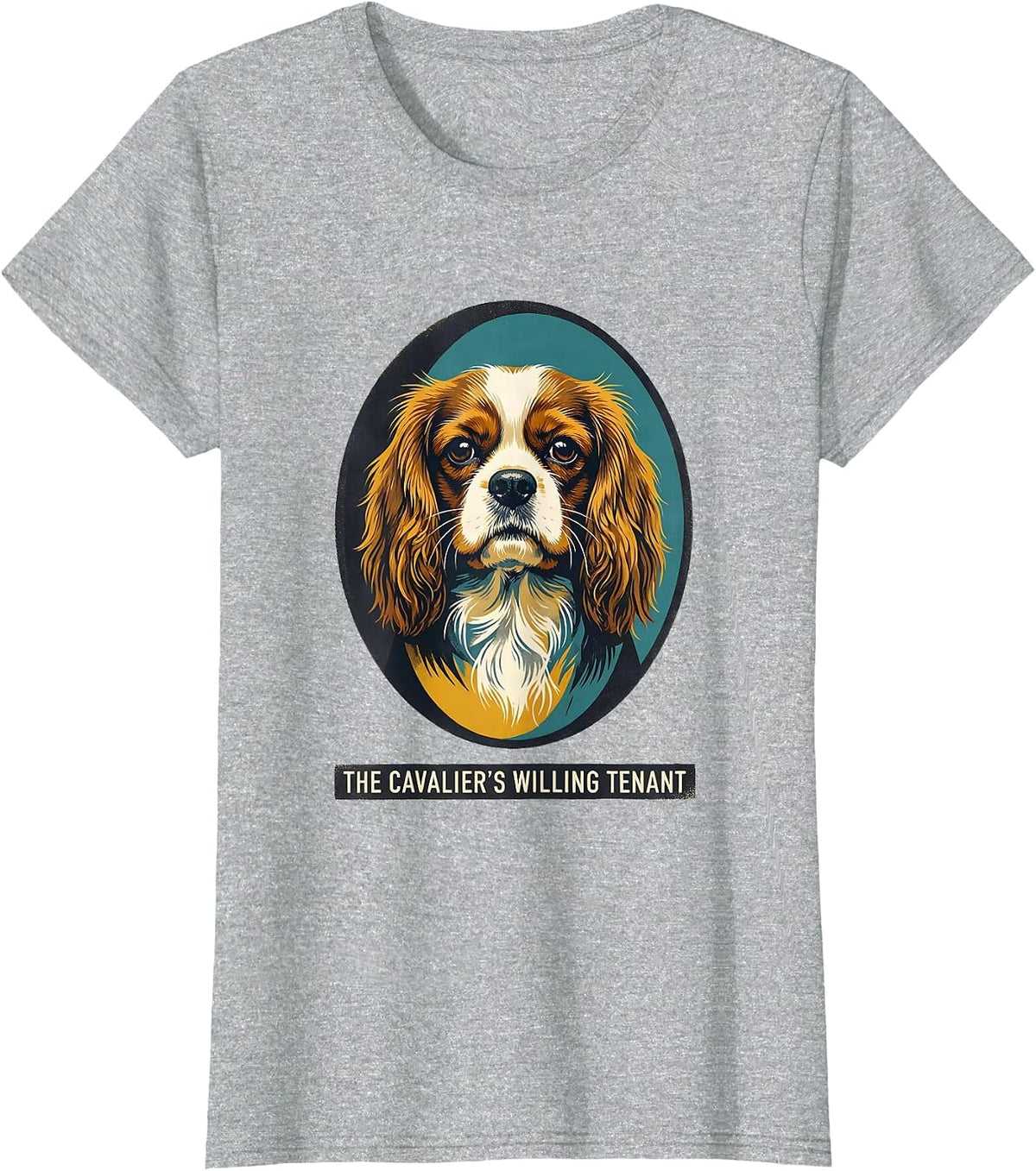 Women's The Cavalier's Willing Tenant Midcentury Modern Cavalier T-Shirt - Heather Grey