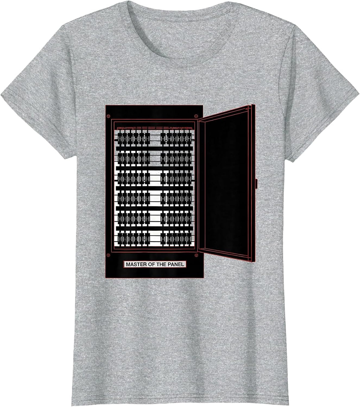Master of the Panel Funny Electrician Engineer Sarcastic T-Shirt - Heather Grey
