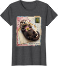 Women's Too Cute To Function Sea Otter Design T-Shirt - Dark Heather Grey