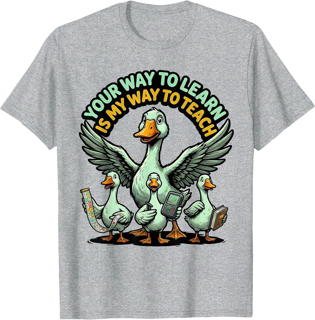 Your Way To Learn Is My Way To Teach Funny Special Education T-Shirt, Men, Heather Grey, Medium - As Pictured