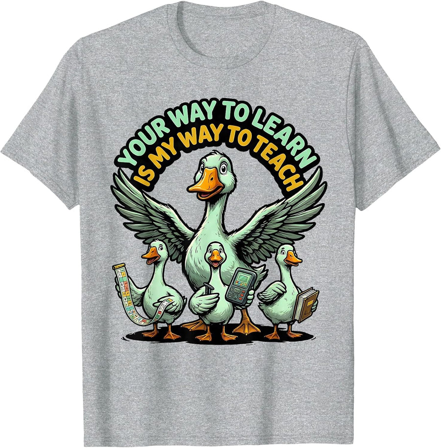 Your Way To Learn Is My Way To Teach Funny Special Education T-Shirt, Men, Heather Grey, Medium - As Pictured