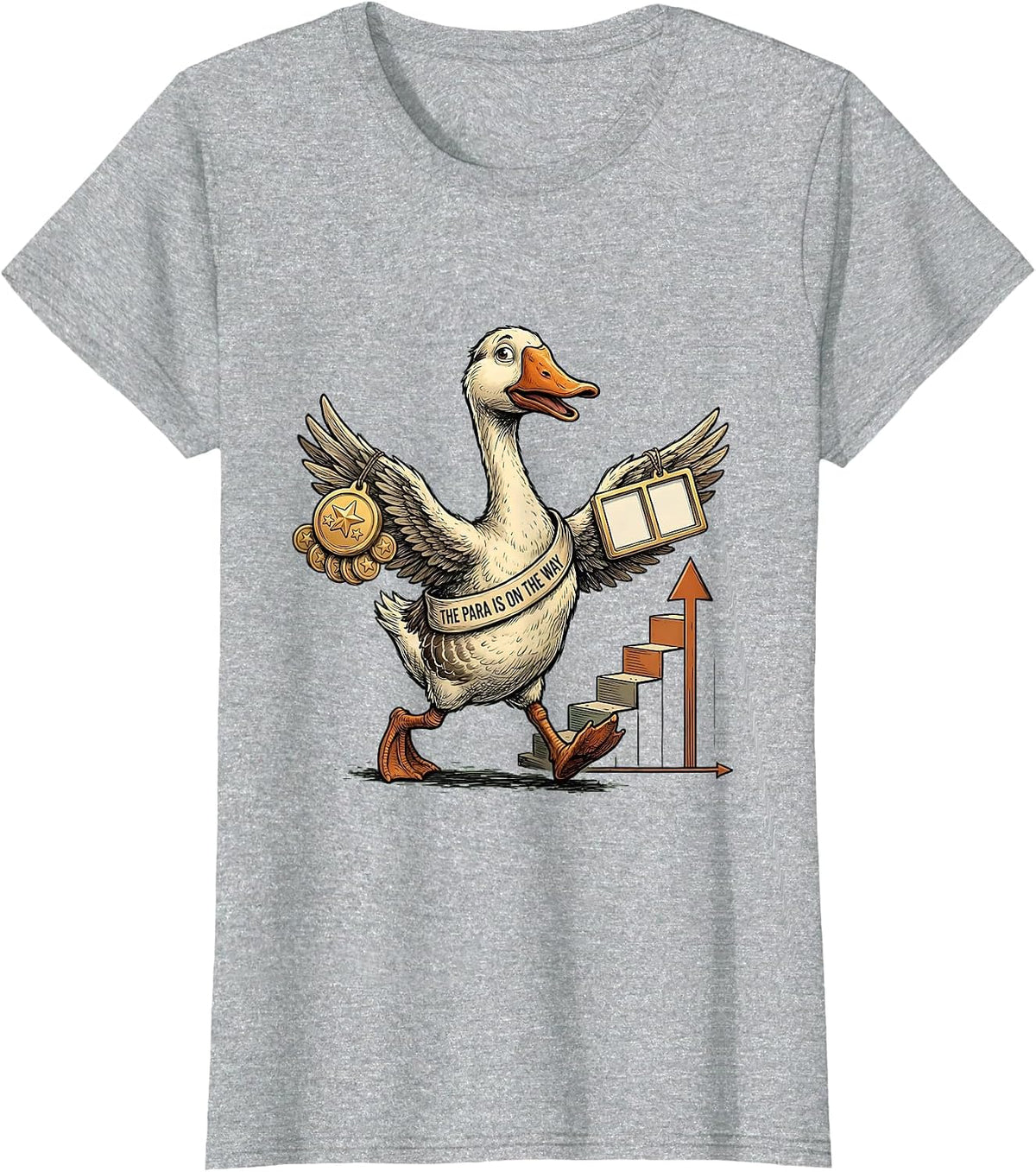 The Para Is On The Way Funny Special Education Teacher T-Shirt - Heather Grey