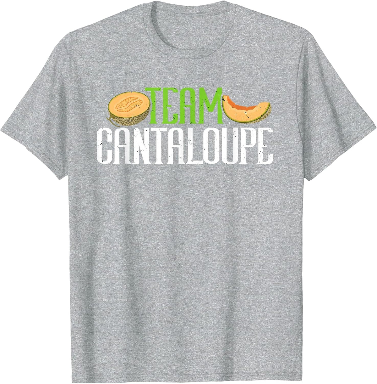 Team Cantaloupe Funny Melon Summer Fruit Lover Farmers T-Shirt - Heather Grey