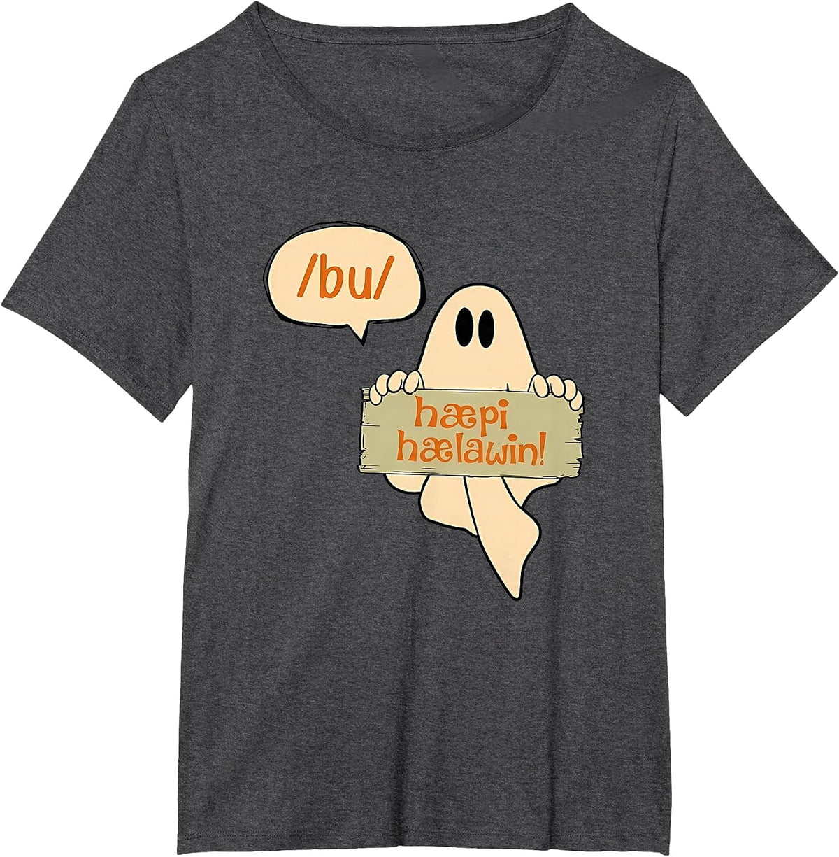 Speech Therapist Halloween Shirt SLP Halloween Phonetics T-Shirt - Dark Heather Grey