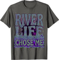 River Life Chose Me Otter Nature Design T-Shirt - Asphalt Grey