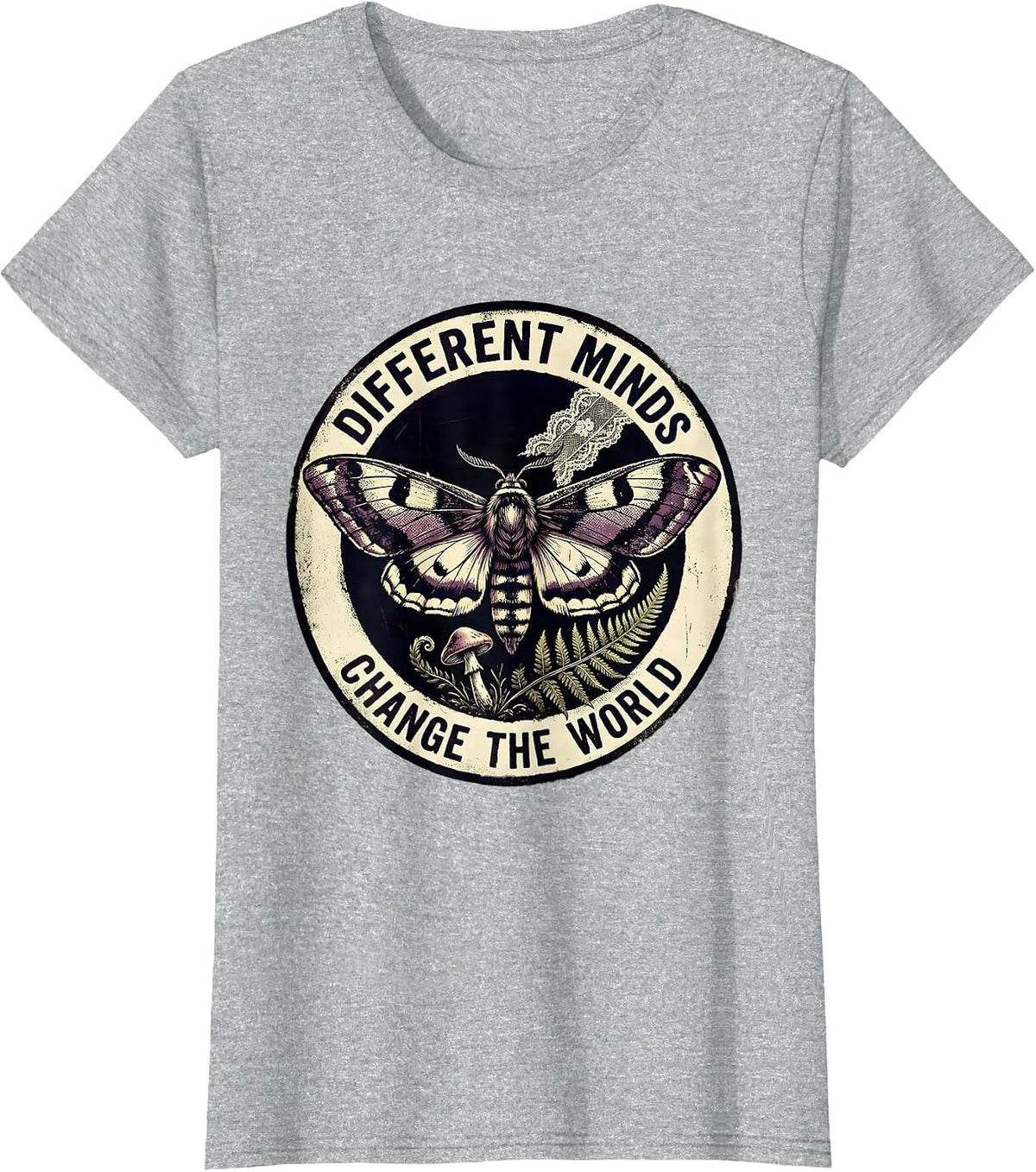 Different Minds Change The World Special Ed Teacher T-Shirt - Heather Grey