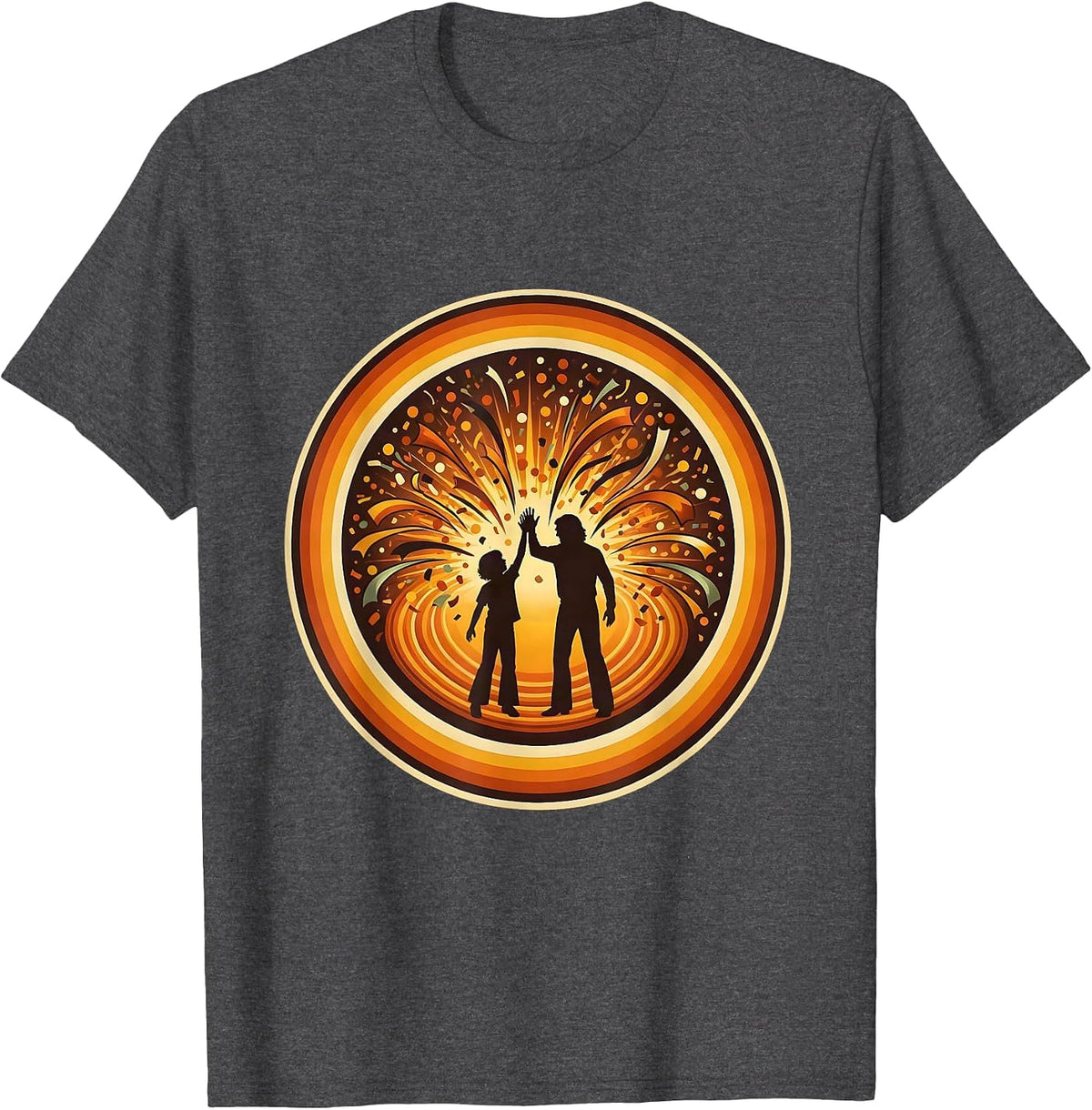 Men's Special Education Teacher High Five Celebration T-Shirt - Dark Heather Grey