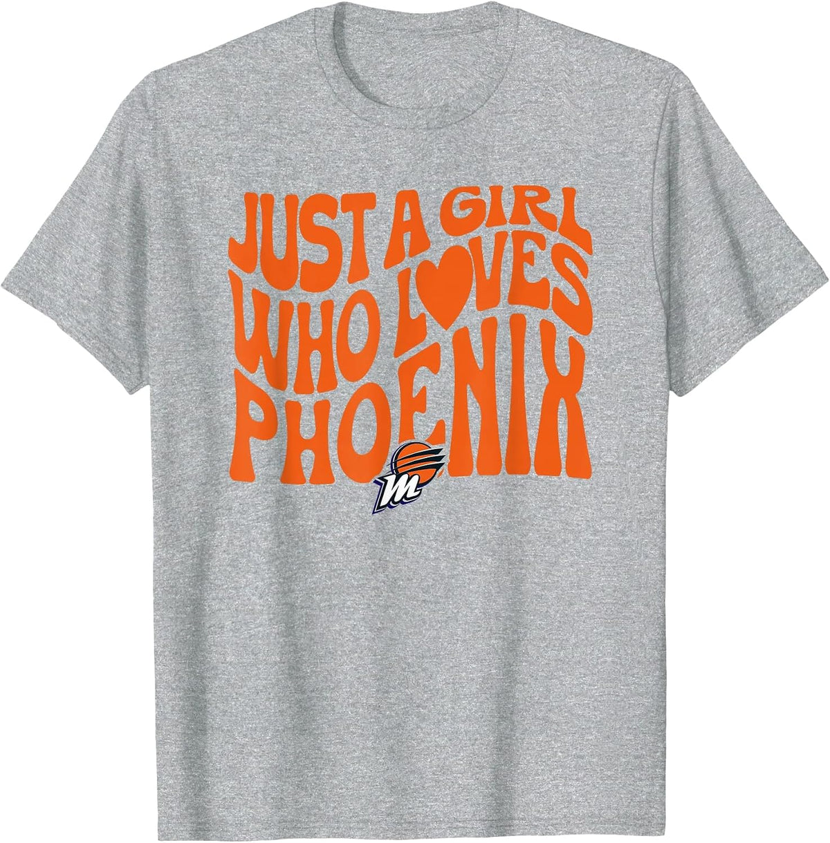 WNBA Just A Girl Who Loves Phoenix Mercury T-Shirt - Heather Grey