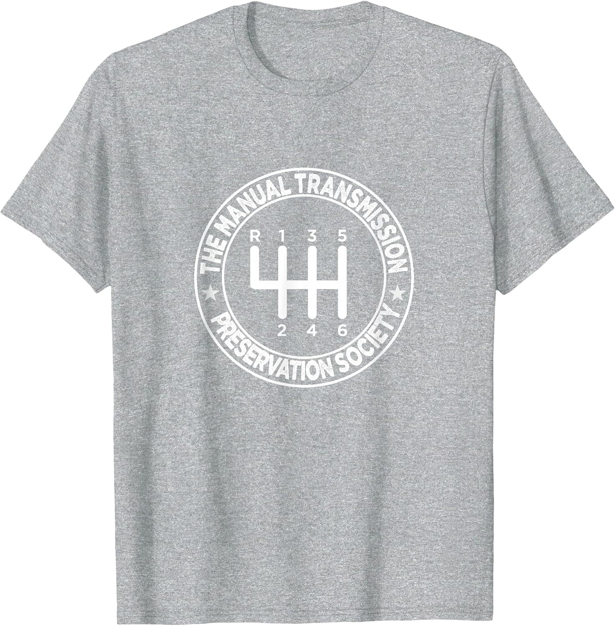 The Manual Transmission Preservation Society T-Shirt - Heather Grey