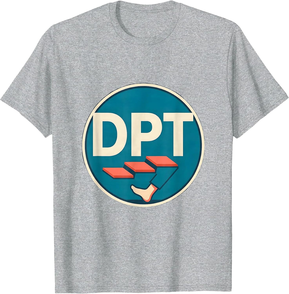 Men's DPT Retro Occupational Therapy Physical Therapy Practitioner T-Shirt - Heather Grey