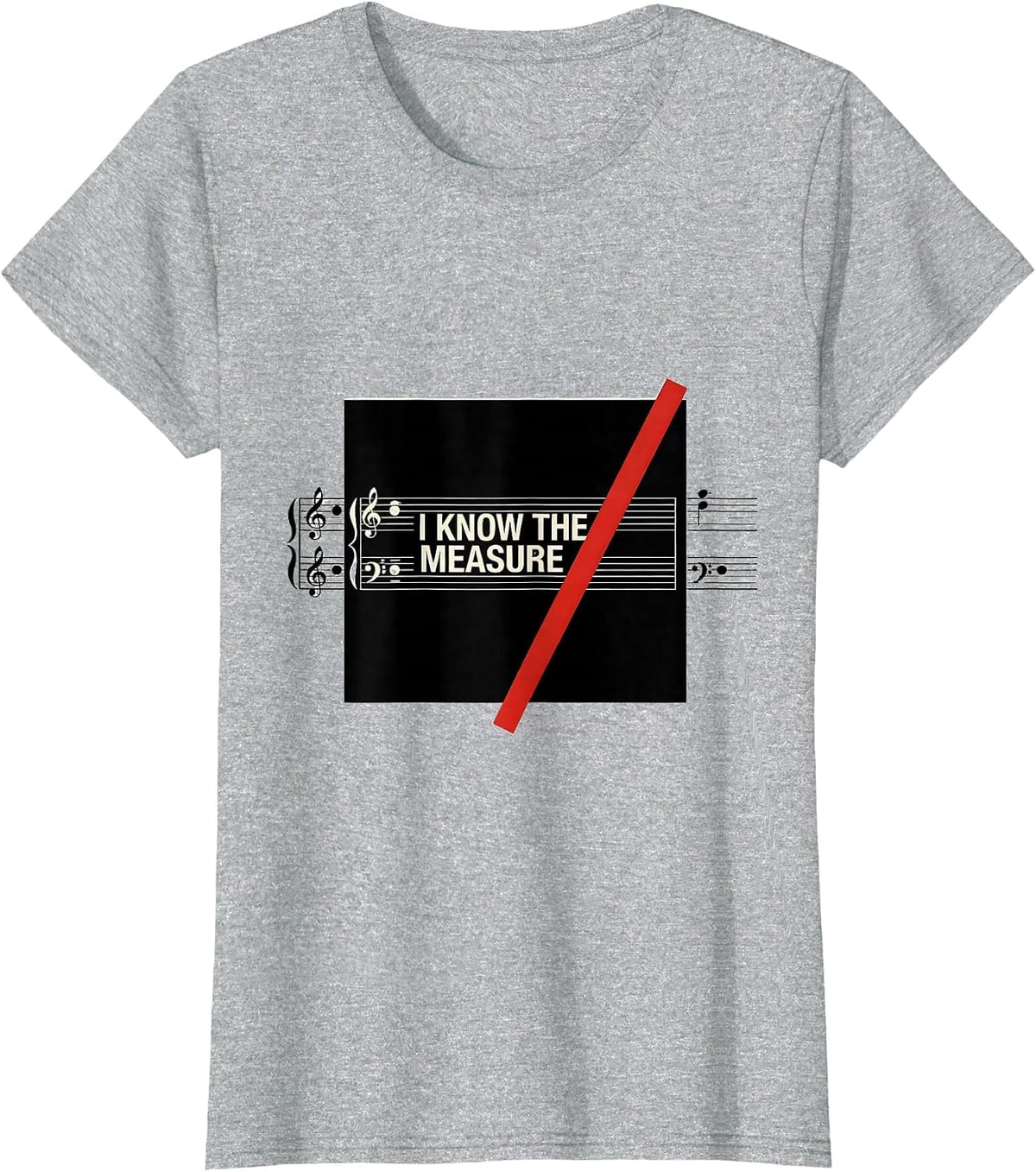 I Know The Measure Funny Musician Humor Music Lover Gift T-Shirt - Heather Grey