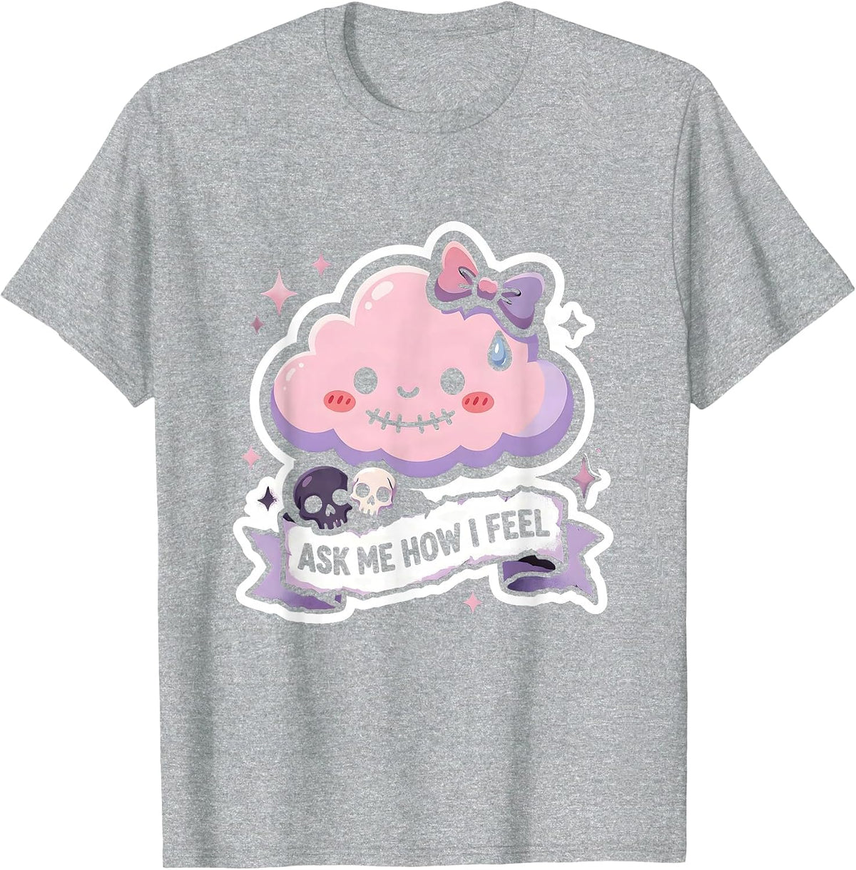 Men's Ask Me How I Feel Sarcastic Humor Design T-Shirt - Heather Grey