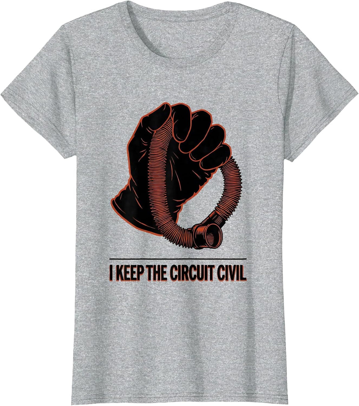 I Keep The Circuit Civil Funny Respiratory Therapist RT T-Shirt - Heather Grey