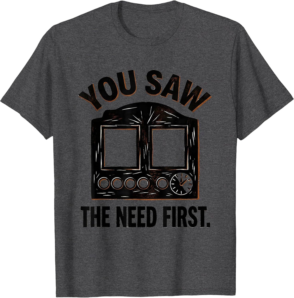 Men's You Saw The Need First Special Education Teacher Squad T-Shirt - Dark Heather Grey