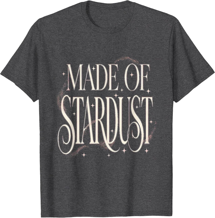 Men's Made of Stardust Cosmic Universe Design T-Shirt - Dark Heather Grey