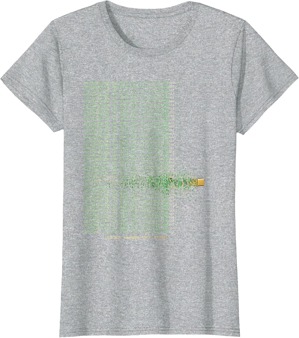 LOCATION UNKNOWN VOICE STEADY 911 Dispatcher Thin Line T-Shirt - Heather Grey