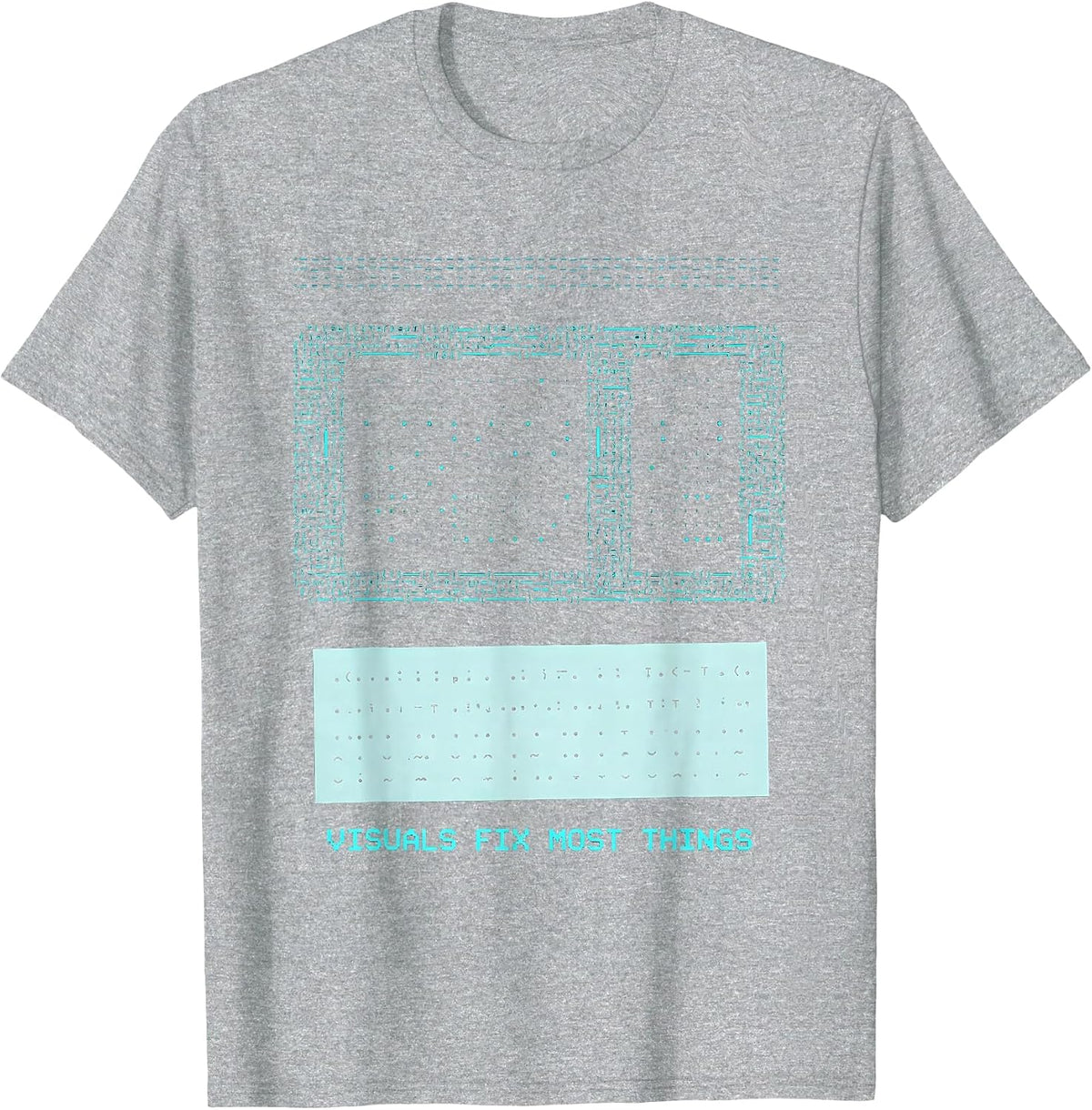 Men's Visuals Fix Most Things Special Education Teacher T-Shirt - Heather Grey