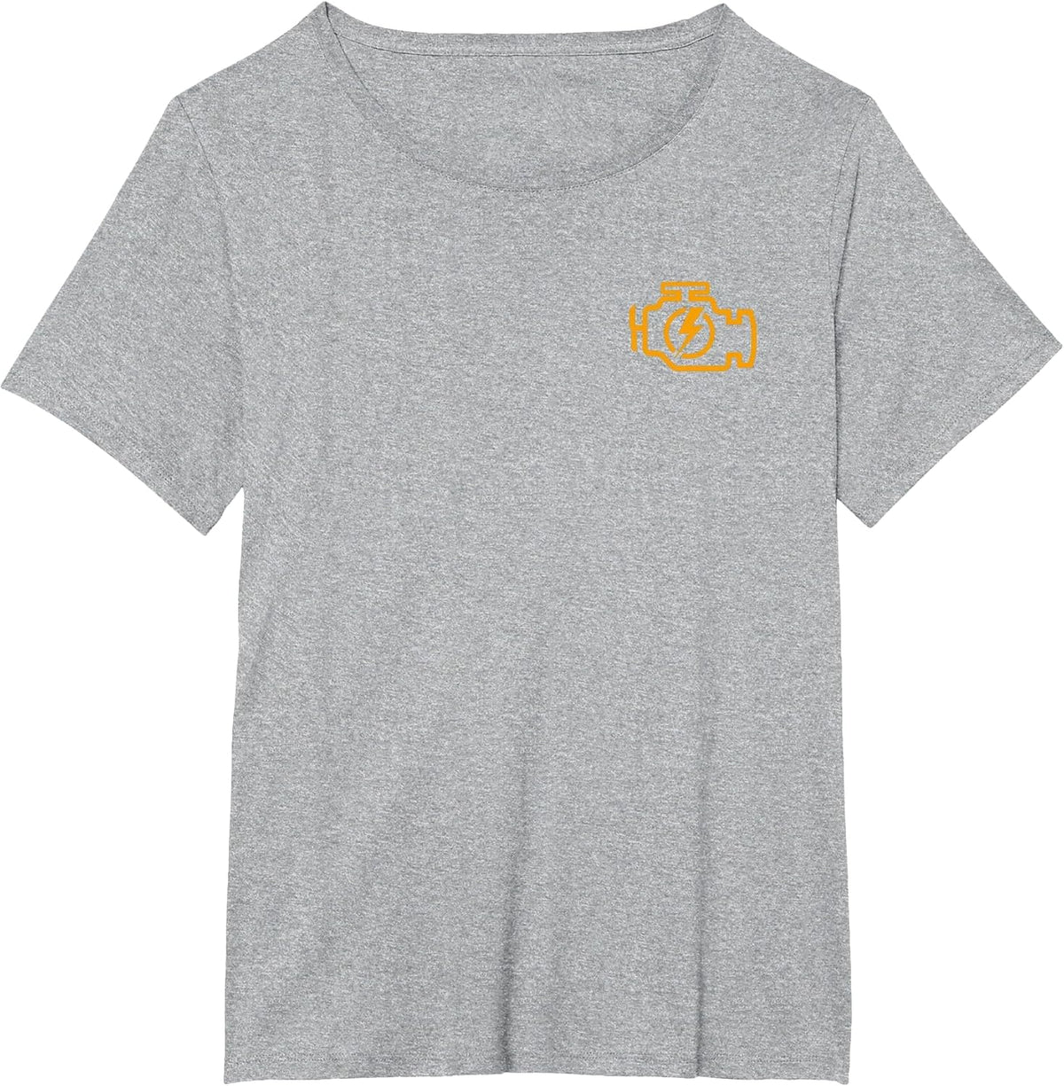 Check Engine Light CEL Fun AUTO CAR Mechanic Repair TEES T-Shirt - Heather Grey