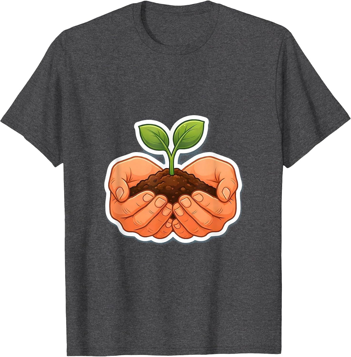 Sped Teacher Seedling Growth Graphic Design T-Shirt - Dark Heather Grey