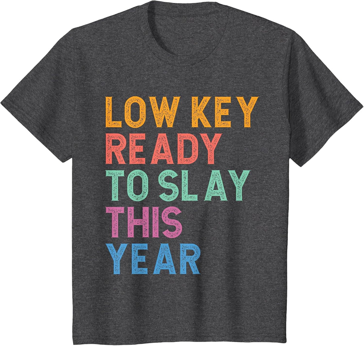 Gen Z Alpha Back to School Low Key Ready to Slay This Year T-Shirt - Dark Heather Grey