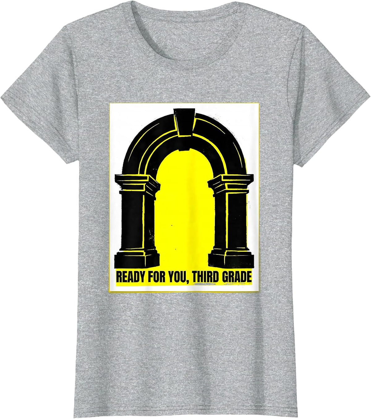 Women's Ready For You Third Grade Back to School Teacher Student T-Shirt - Heather Grey