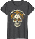 Women's Time Is Borrowed Dia de los Muertos Sugar Skull T-Shirt - Dark Heather Grey