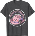 Men's White Cowgirl Wrangling Life Since Birth Design T-Shirt - Dark Heather Grey