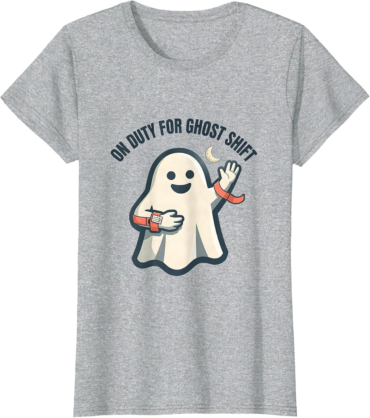 Women's On Duty For Ghost Shift Funny SPED Paraprofessional T-Shirt - Heather Grey