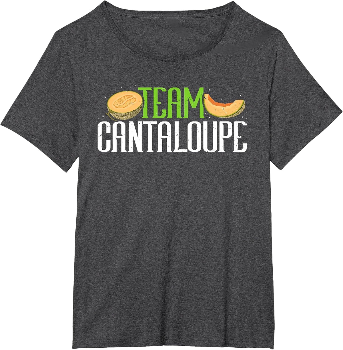 Team Cantaloupe Funny Melon Summer Fruit Lover Farmers T-Shirt - Dark Heather Grey