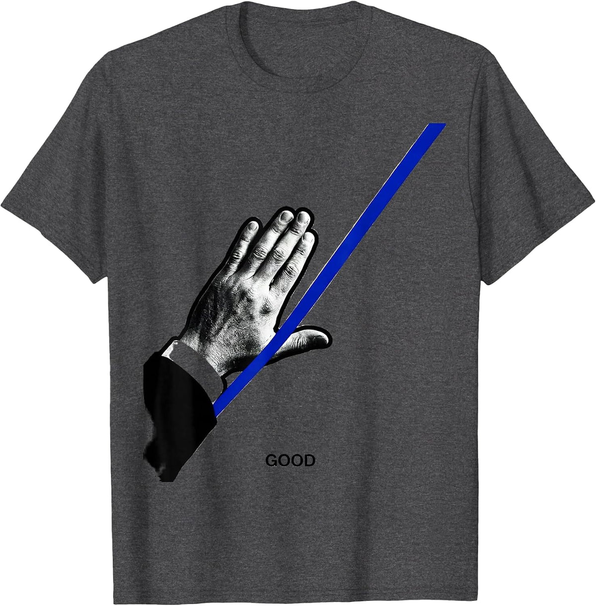Men's Good Inclusive Supportive ASL Sign Language Teacher T-Shirt - Dark Heather Grey