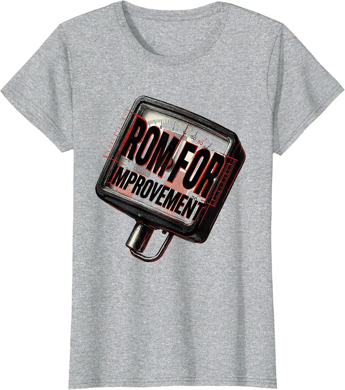 ROM For Improvement Funny Physical Therapist PT OT Gift T-Shirt - Heather Grey