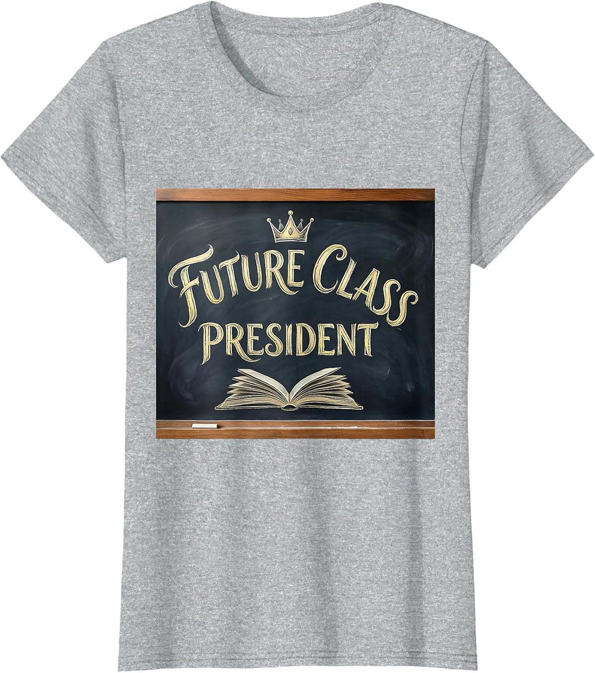 Future Class President First Day of Preschool T-Shirt - Heather Grey