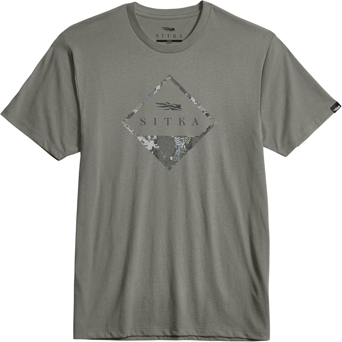 SITKA Gear Mens Everyday Optifade Badge Tee - Field Gray