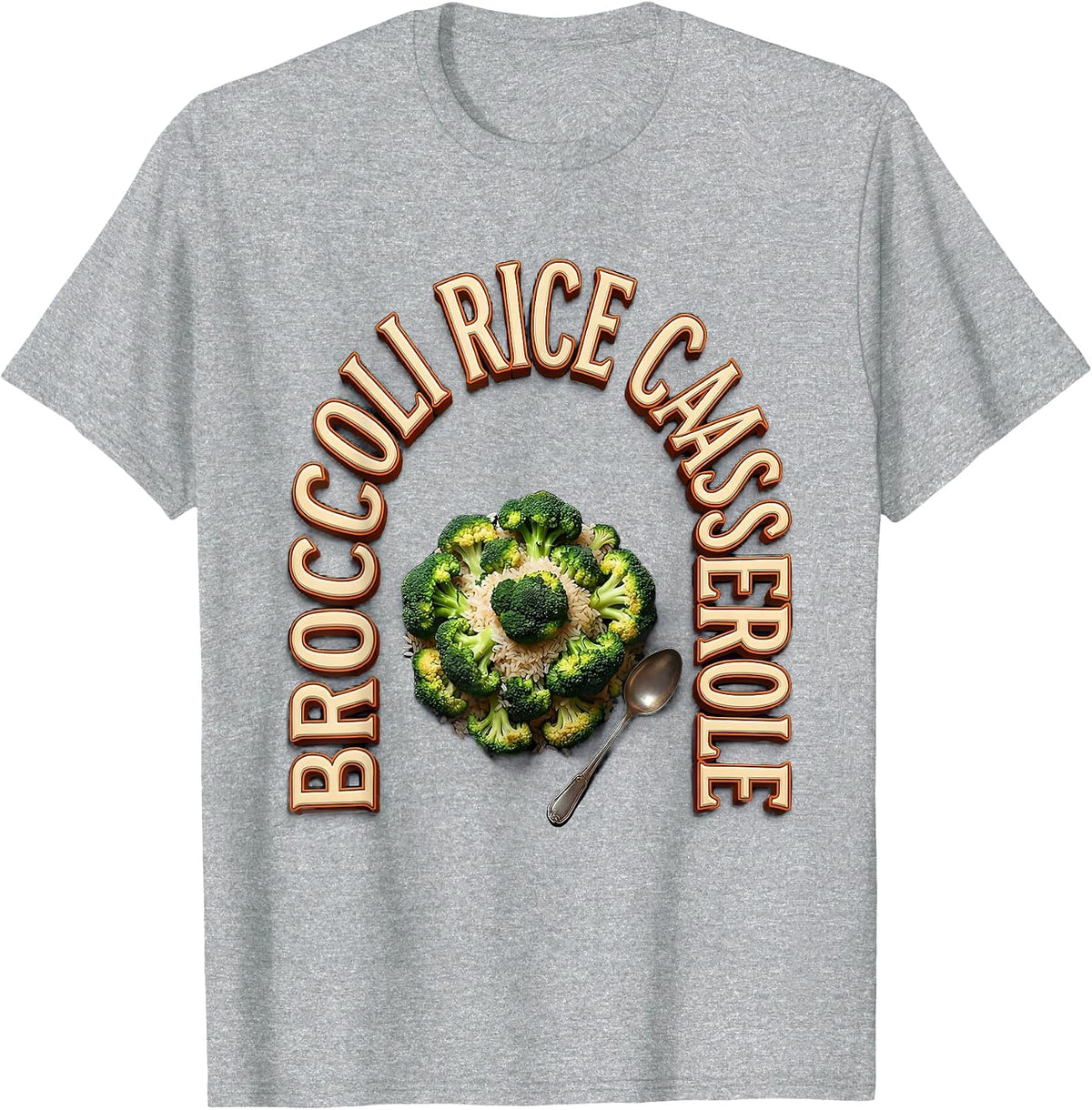 Men's Broccoli Rice Casserole Thanksgiving Food Bootleg 90's Rap T-Shirt - Heather Grey