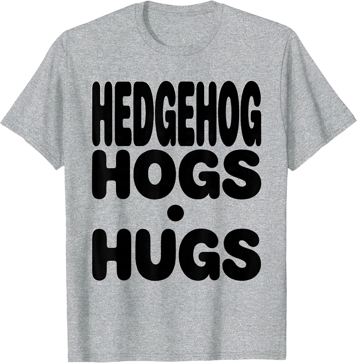 Men's Hedgehog Hogs Hugs Cute Hedgehog Lover Animal Humor T-Shirt - Heather Grey