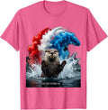 Just Keep Otterin' On Cute Otter Design T-Shirt - Pink Heather