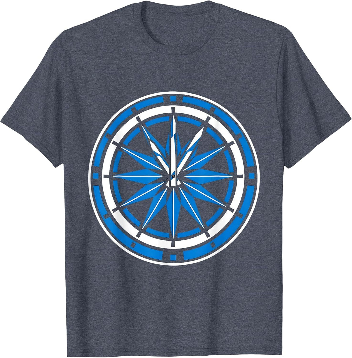Y2K Millennium Countdown Clock Midnight Graphic T-Shirt - Heather Blue