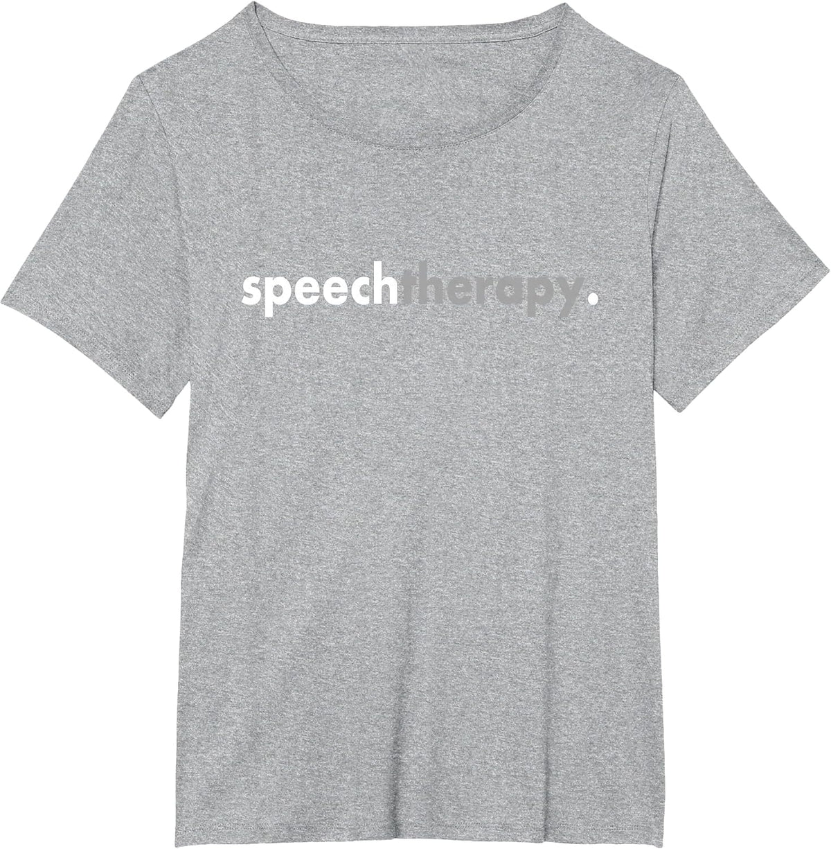 Minimalist Proud Therapist Teacher Speech Therapy T-Shirt - Heather Grey
