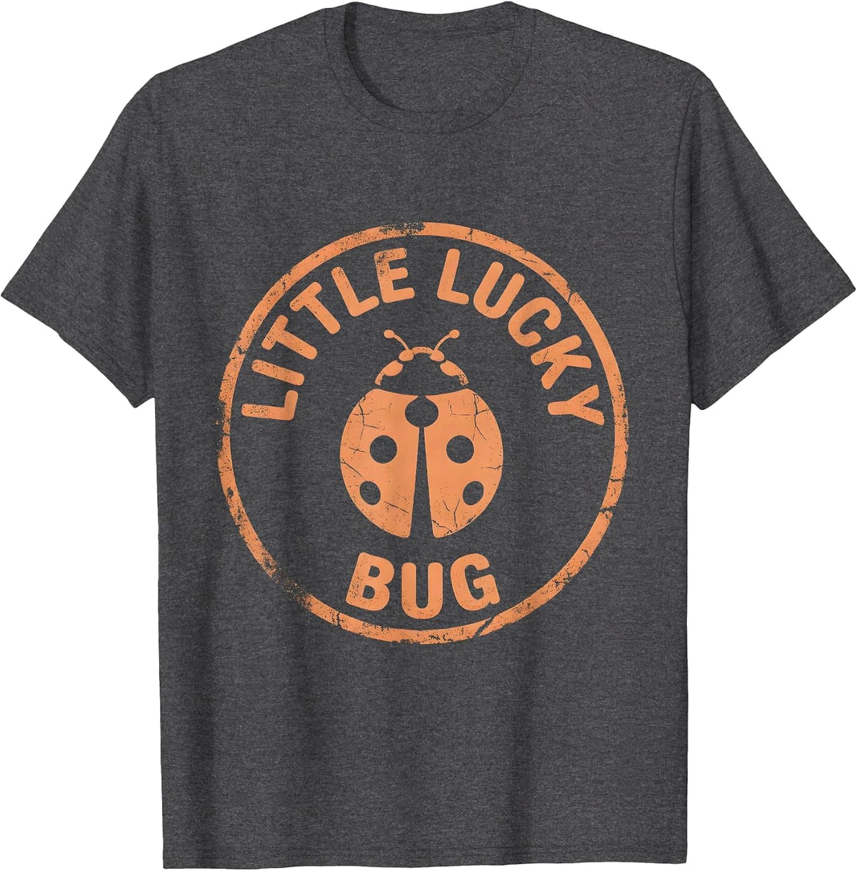 Little Lucky Bug Boho Vintage Y2K Kawaii Grunge Teen T-Shirt - Dark Heather Grey