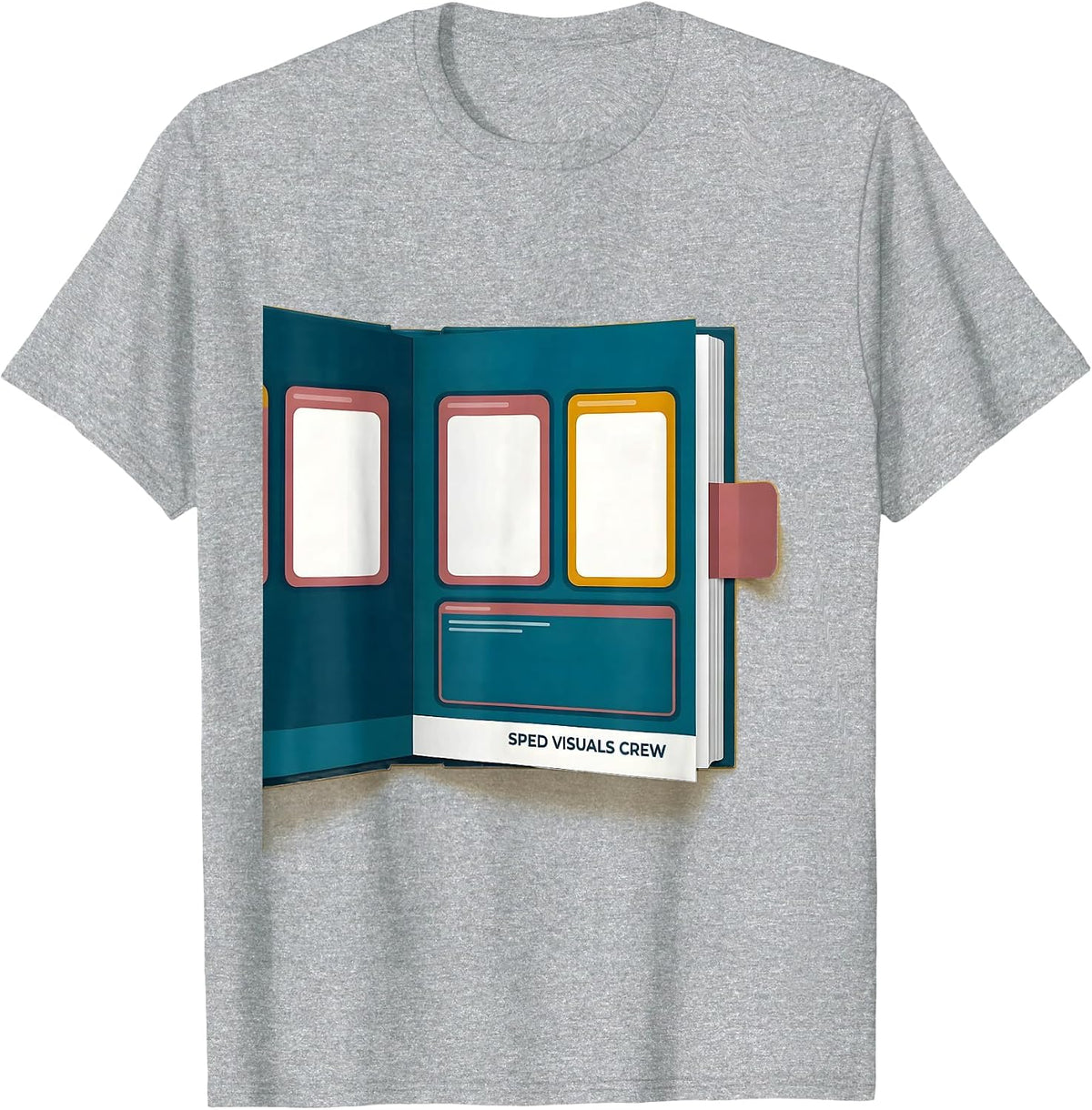 Men's SPED Visuals Crew Custom Teacher Squad Pride Special T-Shirt - Heather Grey