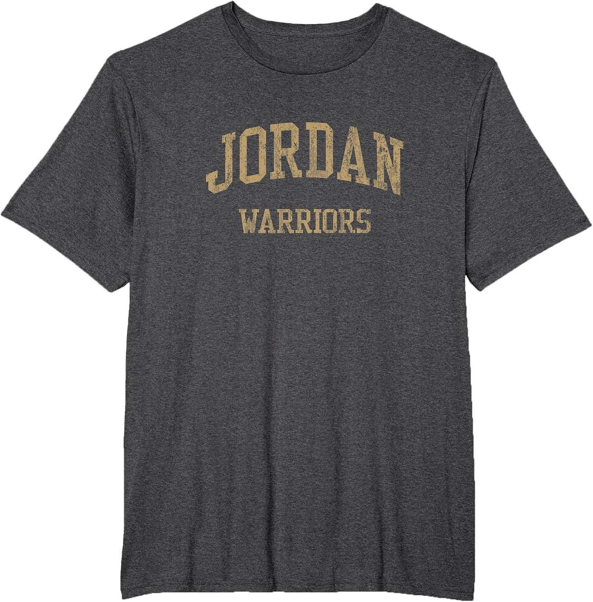 Jordan High School HS Katy TX Vintage Sports T-Shirt - Dark Heather Grey