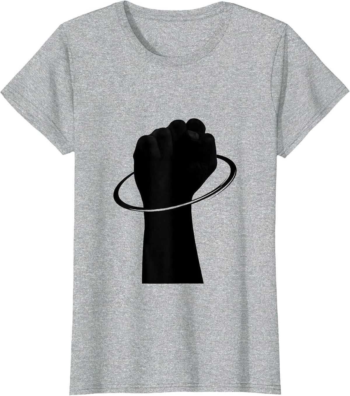 Women's Closed Fist ASL Teacher Sign Language Educator Humor T-Shirt - Heather Grey