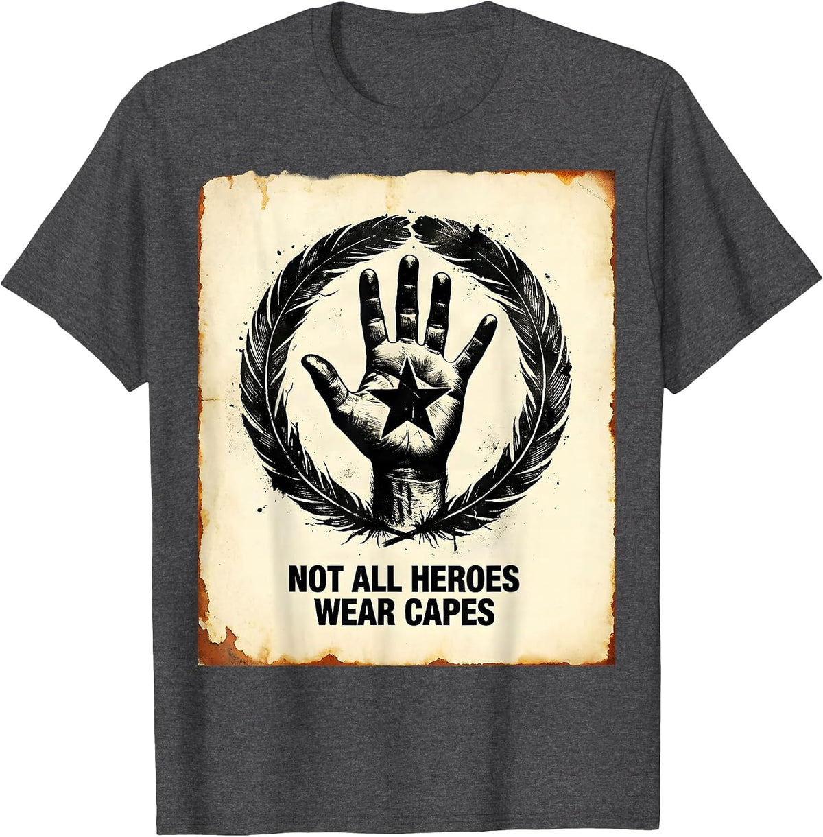 Not All Heroes Wear Capes Special Ed Teacher T-Shirt - Dark Heather Grey