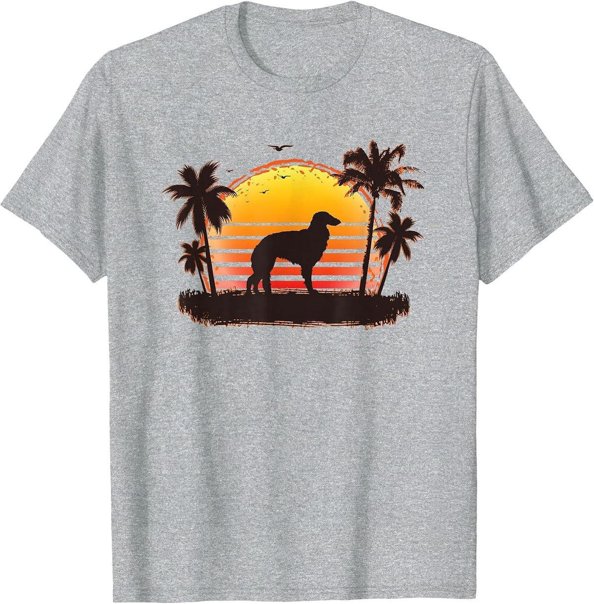 Silken Windhound Dog Breed T-Shirt - Heather Grey